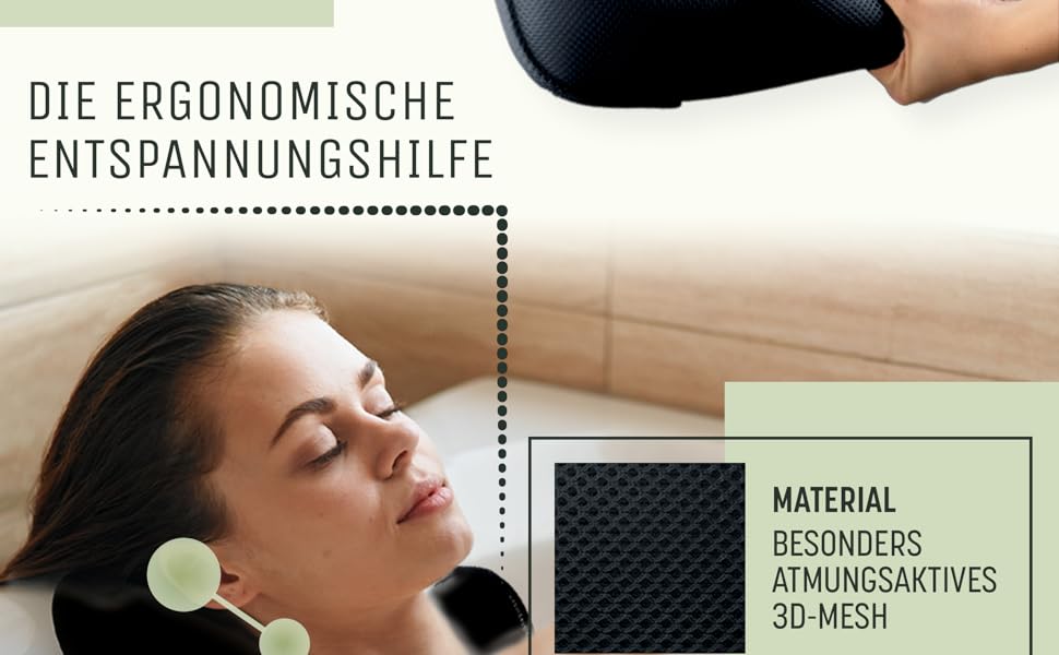 Підголовник для ванни SilverRack MEDIUM-WEICH [Темно-Сірий 4D] з присосками - ергономічна подушка для ванни