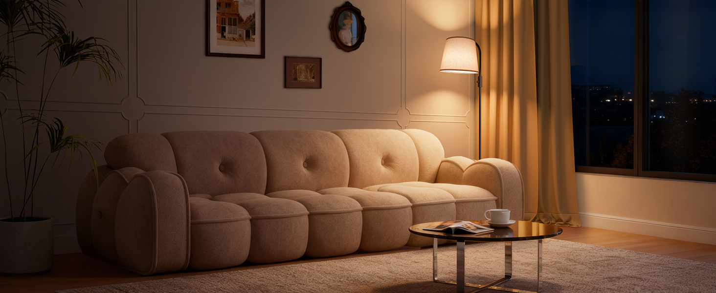 Світлодіодна торшер DUSKTEC RGB для вітальні, смарт-лампа з димером, керування через додаток, тепле та холодне біле світло, 10W, 1200LM, аркова лампа для читання, приліжкова лампа