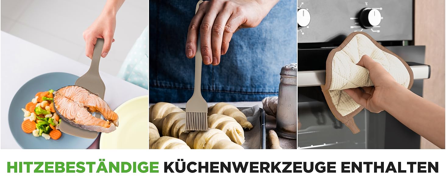 Набір посуду NutriChef 54 шт. – сковороди, каструлі, кухонні аксесуари талового кольору. З ножами, формами для випічки та аксесуарами. Підходить для індукційних, газових та електричних плит. Здорове та дієтичне приготування їжі