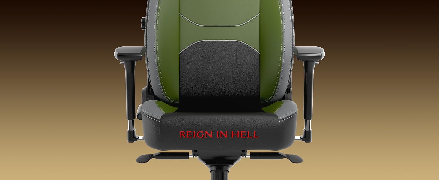 Ігрове крісло noblechairs Legend Doom: The Dark Ages Edition — ергономічний офісний стілець з підтримкою попереку, 4D-підлокітниками та шкіряним покриттям PU, до 150 кг