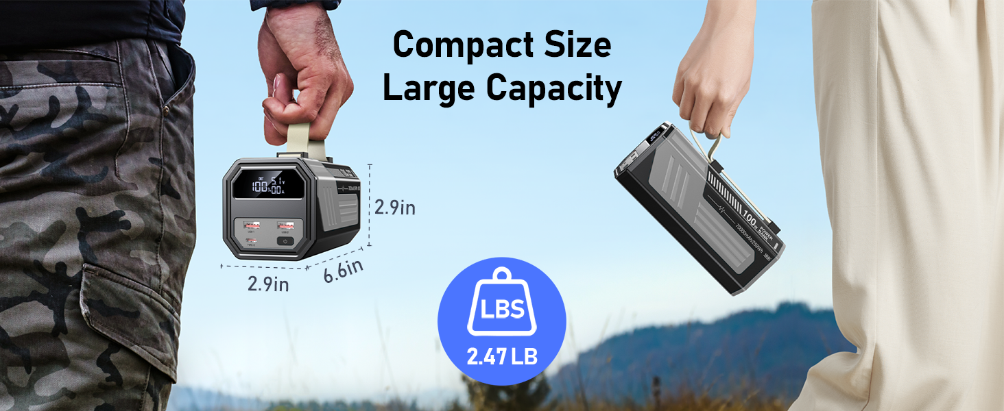 Power Bank 70000mAh 100W з USB-C, кабель, сірий - портативний акумулятор для iPhone, iPad, Samsung