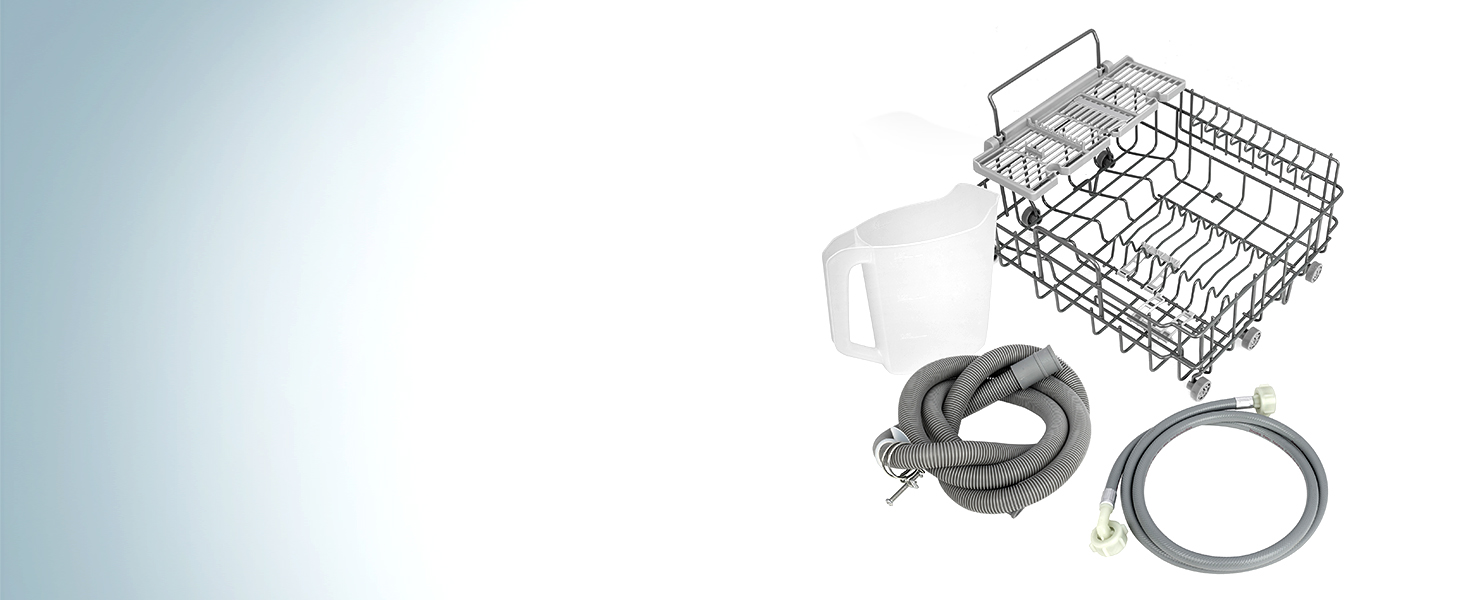 Портативна міні-мийка посуду HEINRICH'S: компактна, 6л, для дому, офісу, кемпінгу, 6 програм