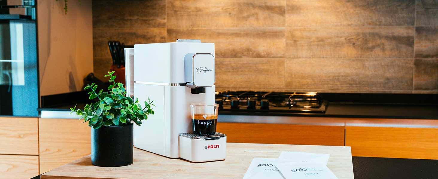 POLTI Coffea S15W: Еспресо-машина з підтримкою E.S.E. Pads, 19 Bar, біла