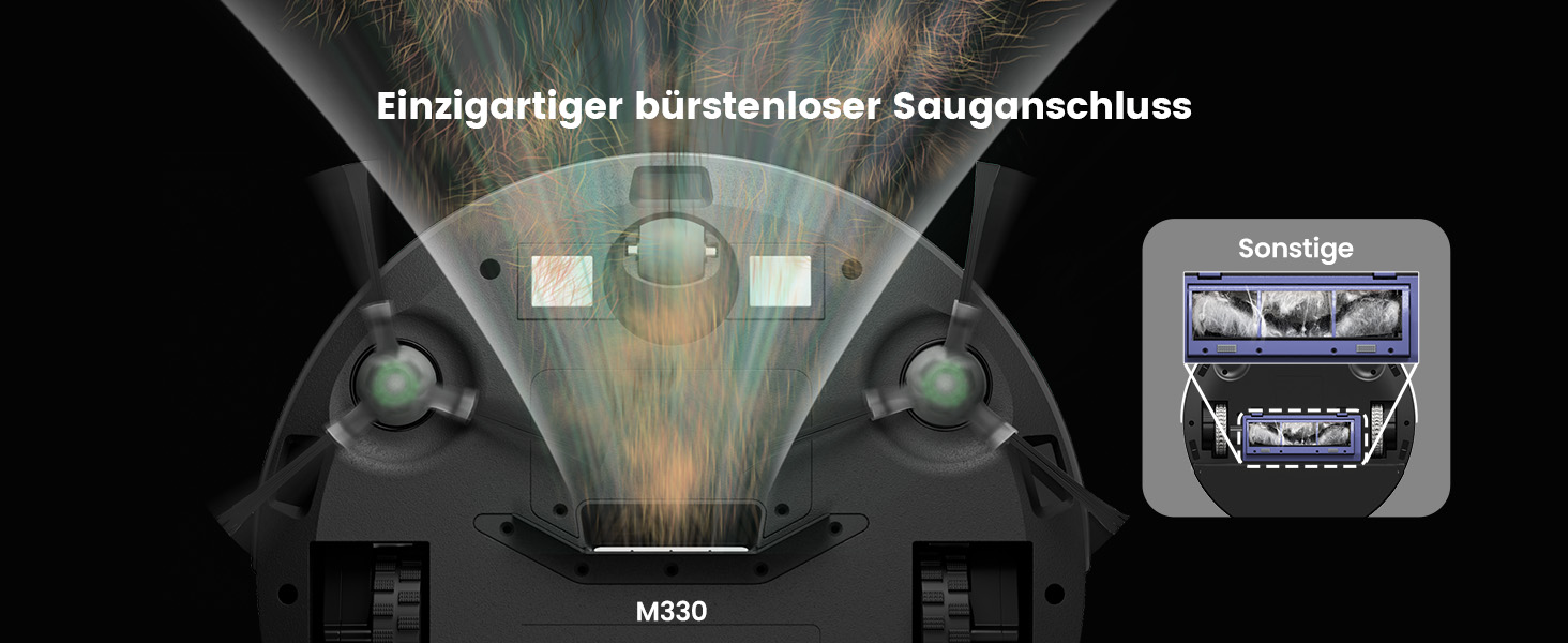 Робот-пилосос LEFANT M330 з функцією миття, 5000Pa, лазерна навігація, PSD-технологія, APP, 160 хв, для тварин, килимів, твердих підлог, сірий