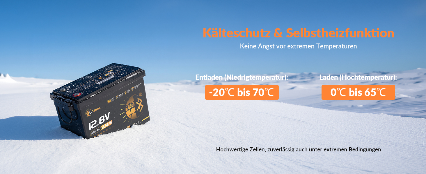 LiFePO4 акумулятор 12V 100Ah H190 ECE R10 з Bluetooth 5.4 для кемпера та автобудинку (Lithium Batterie 12V 334Ah MINI BT)
