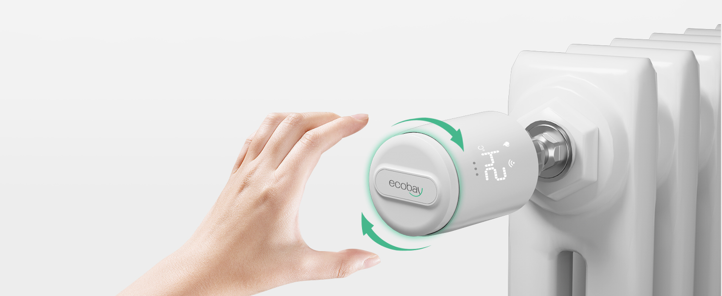 Smart термостат на радіатор 2 шт., Zigbee, бездротовий, з керуванням через Tuya APP та голосовими помічниками (Alexa, Google Assistant), енергозбереження (з датчиком температури Zigbee)