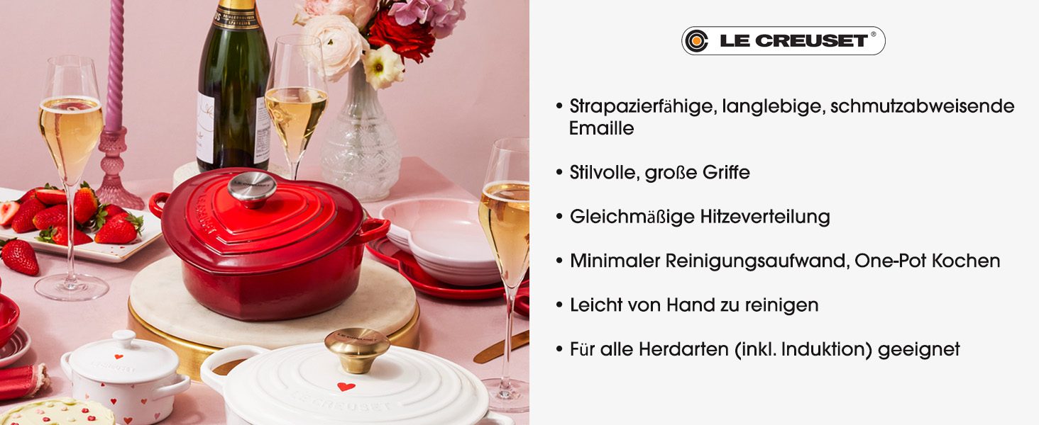 Le Creuset Herzbräter (серцевий казанок) з чавуну, 20 см - 21401200602455