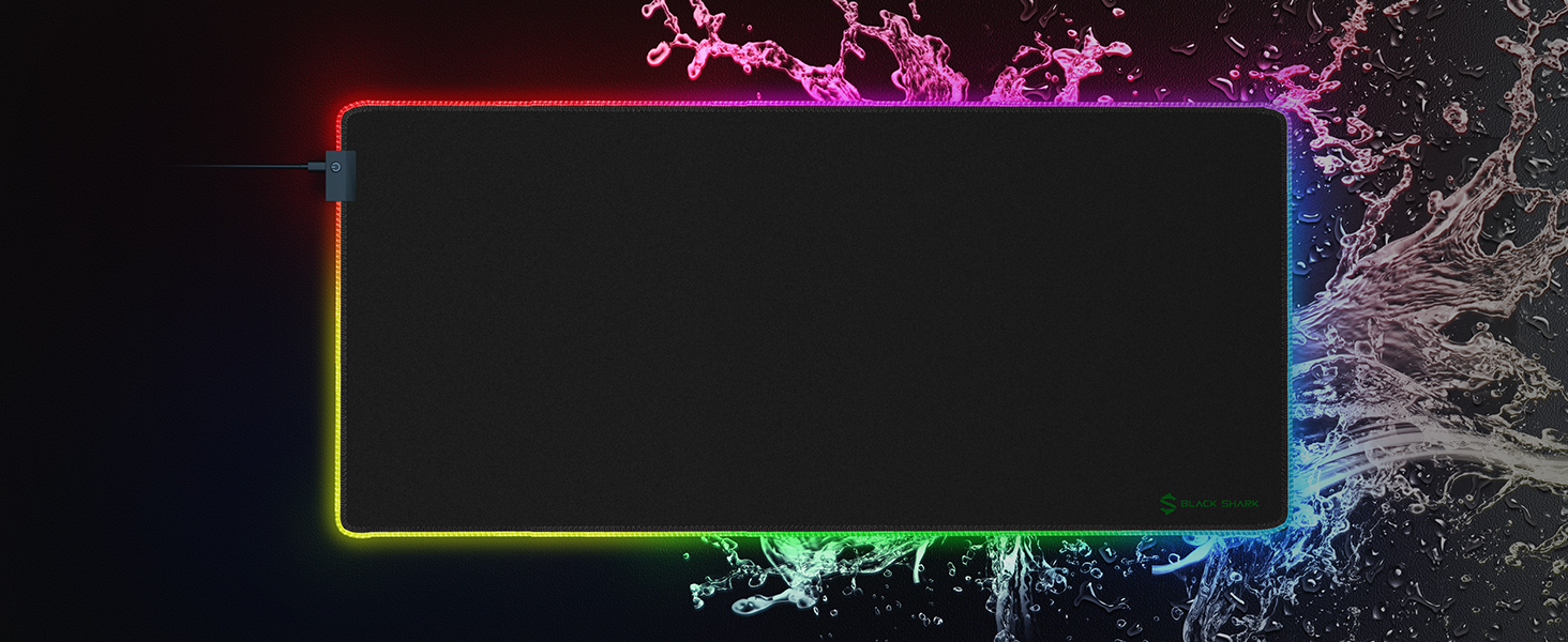 Ігрова мишка Pad Black Shark XXL 1200 x 600 мм - великий килимок для миші з водовідштовхувальним покриттям та антиковзною основою. Аксесуар для геймінгу Manta P4 (RGB)