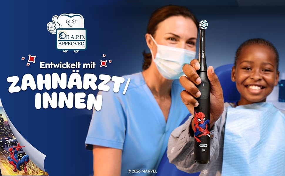 Електрична зубна щітка Oral-B iO Series 2, набір з 2 шт, чорний/зелений (Spiderman Black)
