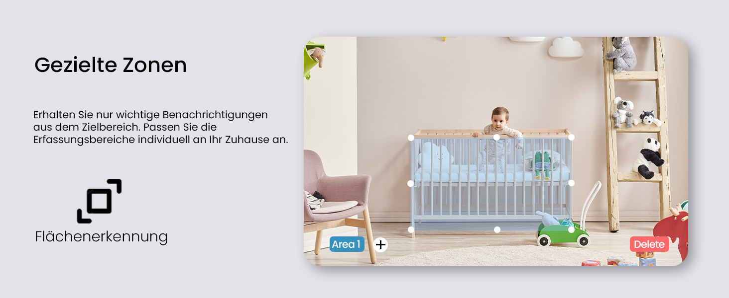 Відеоняня з камерою 2.5K, 5.5