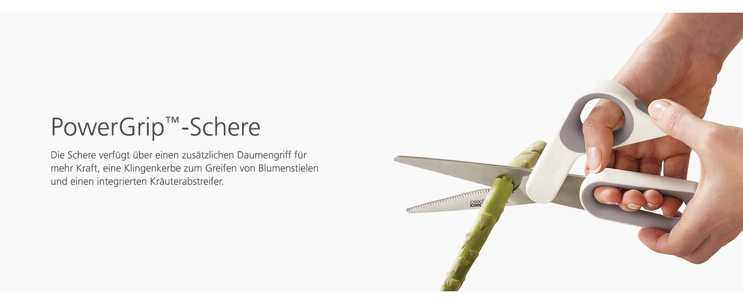 Набір ножів Fusion Joseph Joseph 5 предметів: кухонний ніж, ніж для м'яса, ножиці, дерев'яний блок для ножів