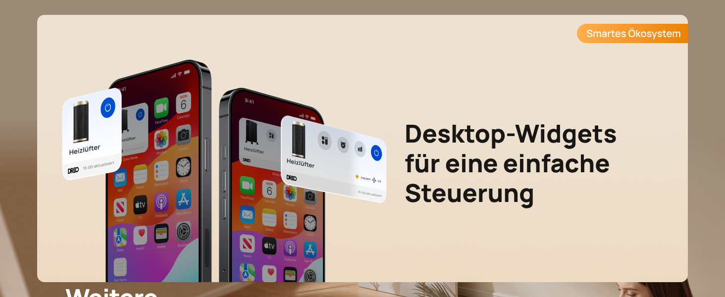 Електричний обігрівач Dreo Solaris Slim H3 з PTC-керамічним нагрівом, Wi-Fi, 3 режими, 3 швидкості, 12-годинний таймер, пульт дистанційного керування, захист від перегріву та перекидання