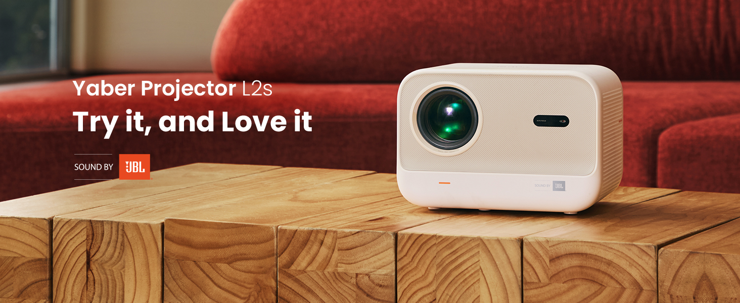 Проектор Yaber L2s: 1080p Full HD, WiFi 6, Bluetooth 5.1, Автофокус, для Дому та Кімнати, сумісний з ТВ приставками