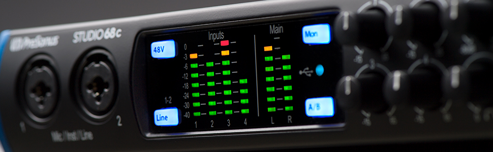 Аудіоінтерфейс PreSonus Studio 24c USB-C для запису, стрімінгу, подкастингу з програмним забезпеченням Studio One Artist та Ableton Live Lite