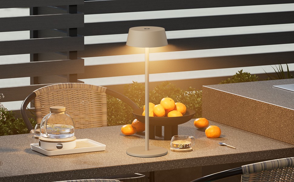 LED акумуляторні настільні лампи K-Bright (2 шт.), тепле біле світло 3000K, диммування, для дому та саду