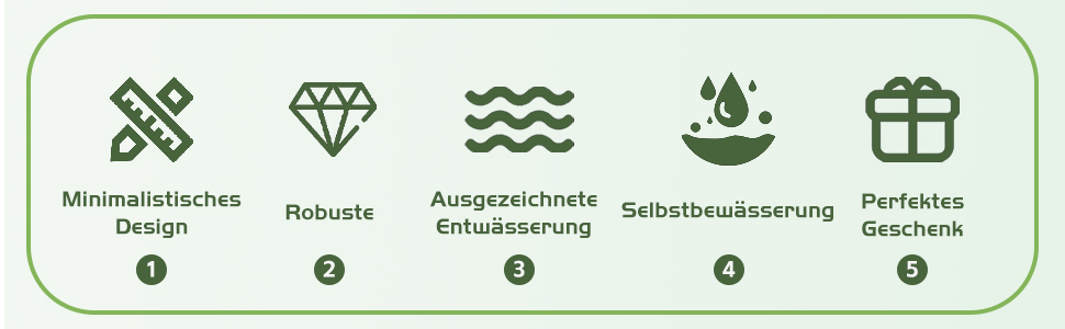 Набір горщиків для квітів ZMTECH 25 см з підставкою, 2 шт., чорний, самополив, пластик