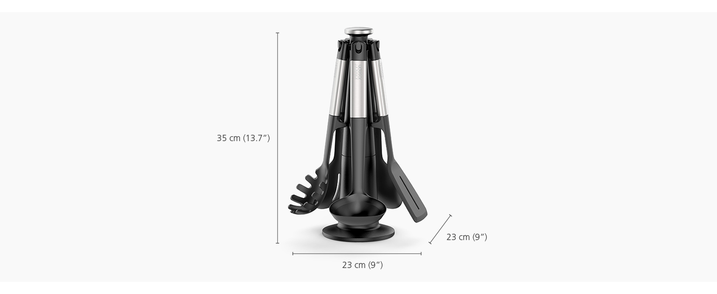 Набір кухонних аксесуарів Joseph Joseph Elevate 5 шт. з силікону, BPA-free, антипригарне покриття, нержавіюча сталь