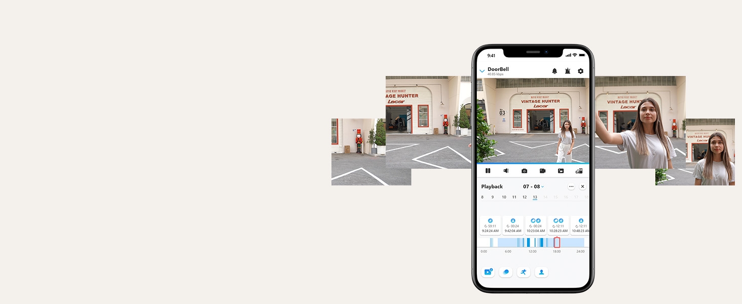 Відеодзвінок Reolink 5MP PoE з Чаймом, UHD, 180° Ultraweitwinkel, двосторонній аудіо, розпізнавання осіб, водонепроникний, з сигналізацією, сумісний з NVR