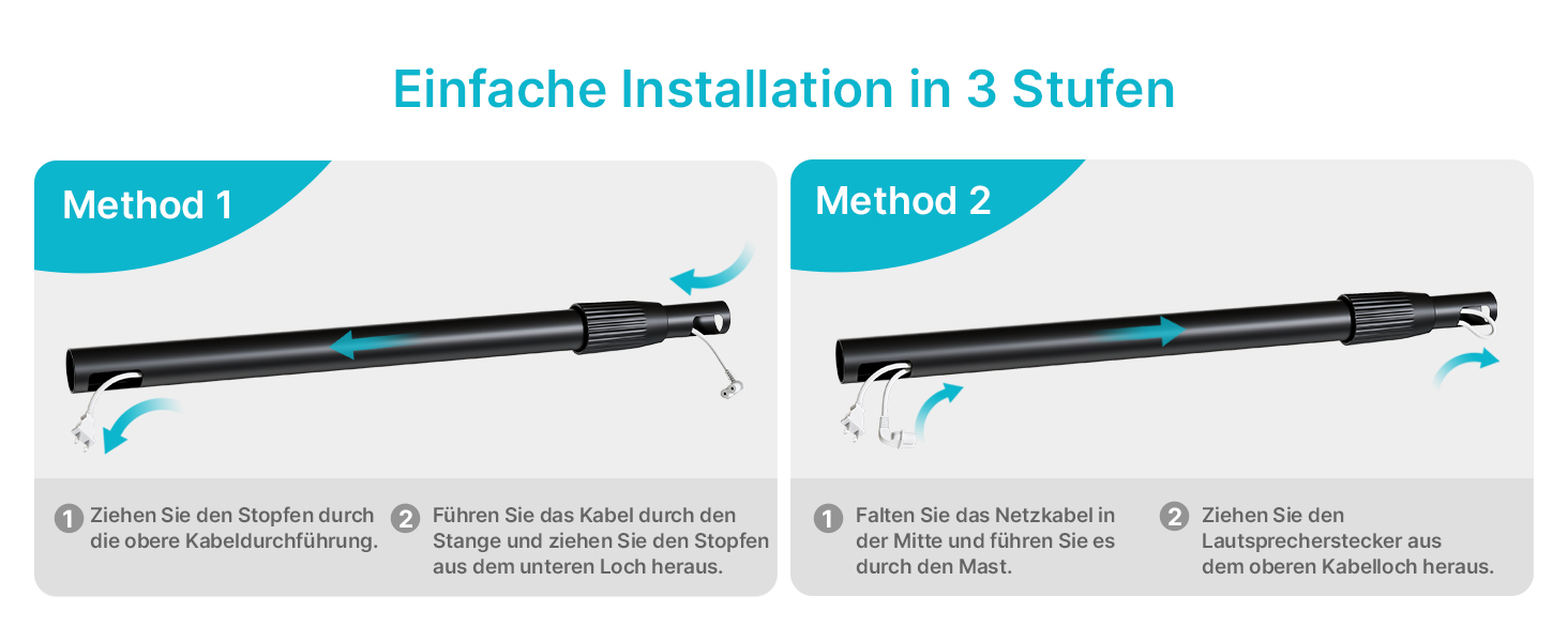Підставка для колонок PEGZONE, сумісна з SONOS Era 300/100, регульована висота, з кабельною організацією, чорна, 2 шт.