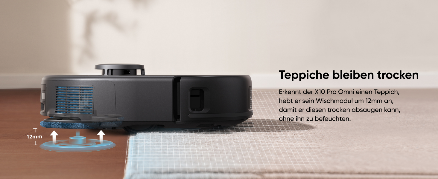 Робот-пилосос Eufy X10 Pro Omni з функцією миття та авто-дозаправкою, 8000Pa, 2 мопи з автомийкою та сушінням (відновлений)