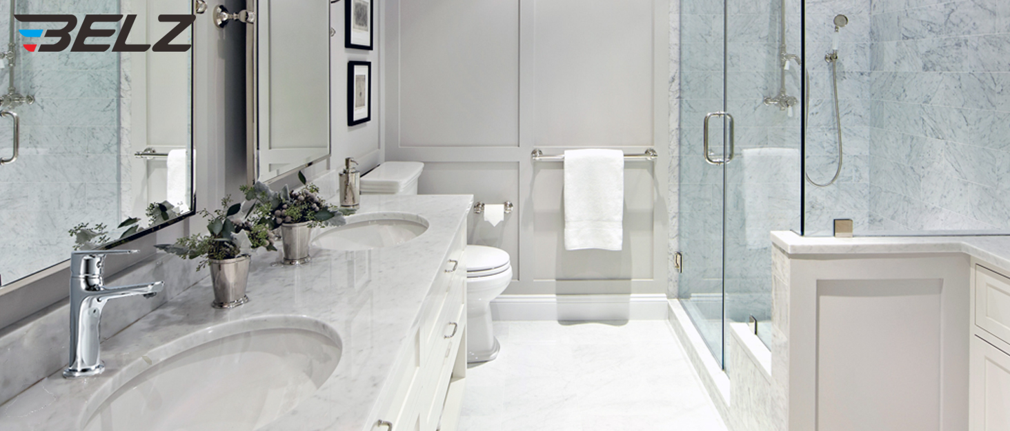 Змішувач для ванної кімнати BELZ, одноручний, для умивальника, хром, водозберігаючий, енергозберігаючий, висота виливу 78 мм