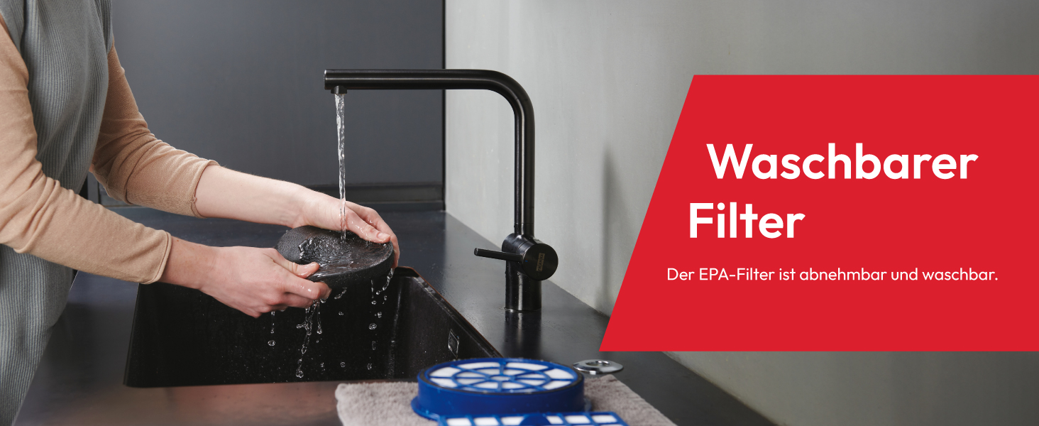 Пылесос Hoover HP1 без мешка, потужний для твердих підлог та килимів, 700 Вт, об'єм контейнера 2 л, фільтр EPA, радіус дії 7,5 м [HPZ107HM]