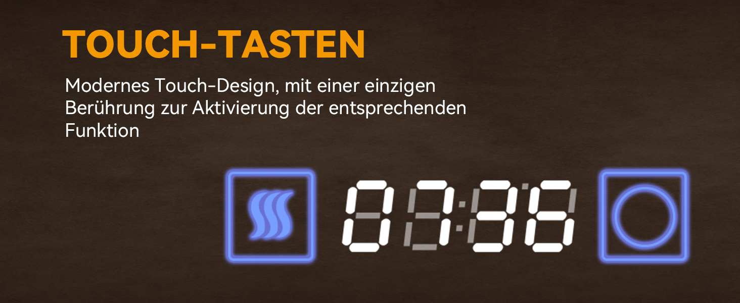 Дзеркало для ванної кімнати YOURLITE з LED-підсвічуванням 100x60 см, сенсорне керування, годинник, антизапар, 3 кольори світла, регулювання яскравості, без запотівання, функція пам'яті, білий