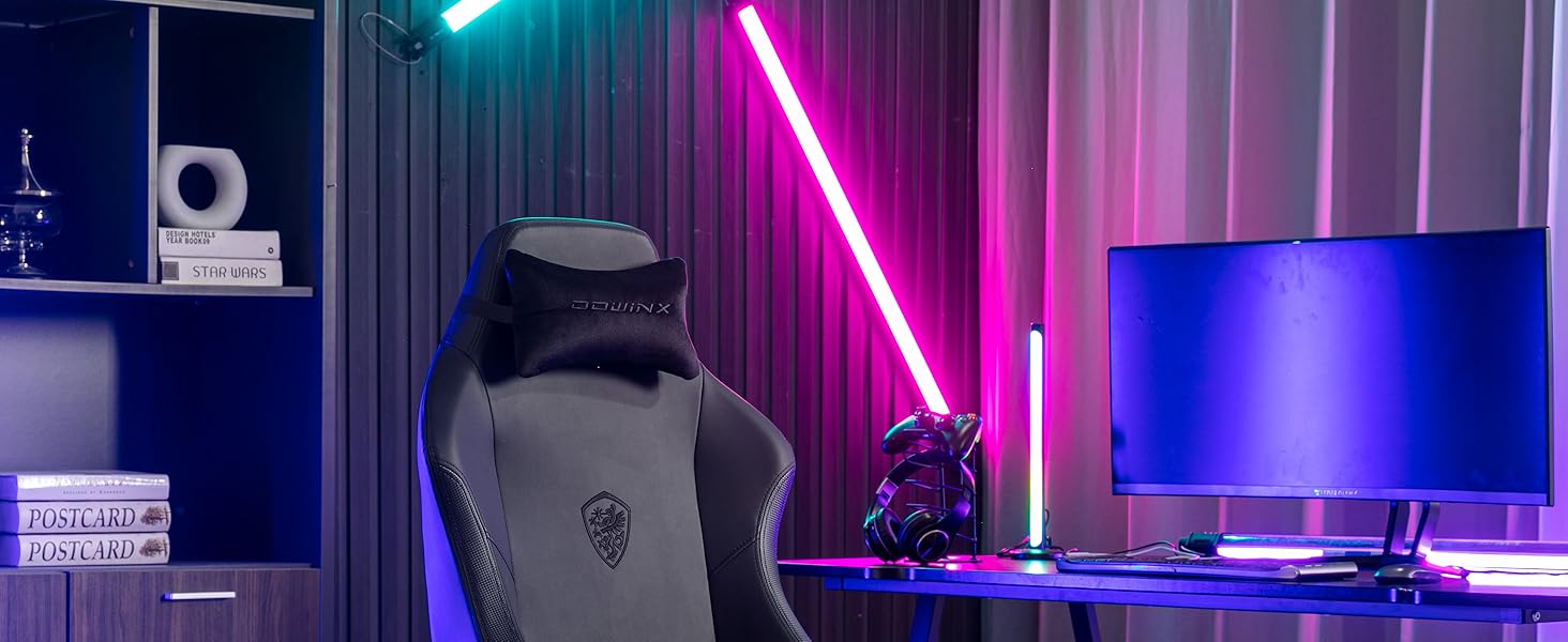 Ігрове крісло Dowinx Gaming Chair 4D підлокітник ергономічне макс 400 кг чорне