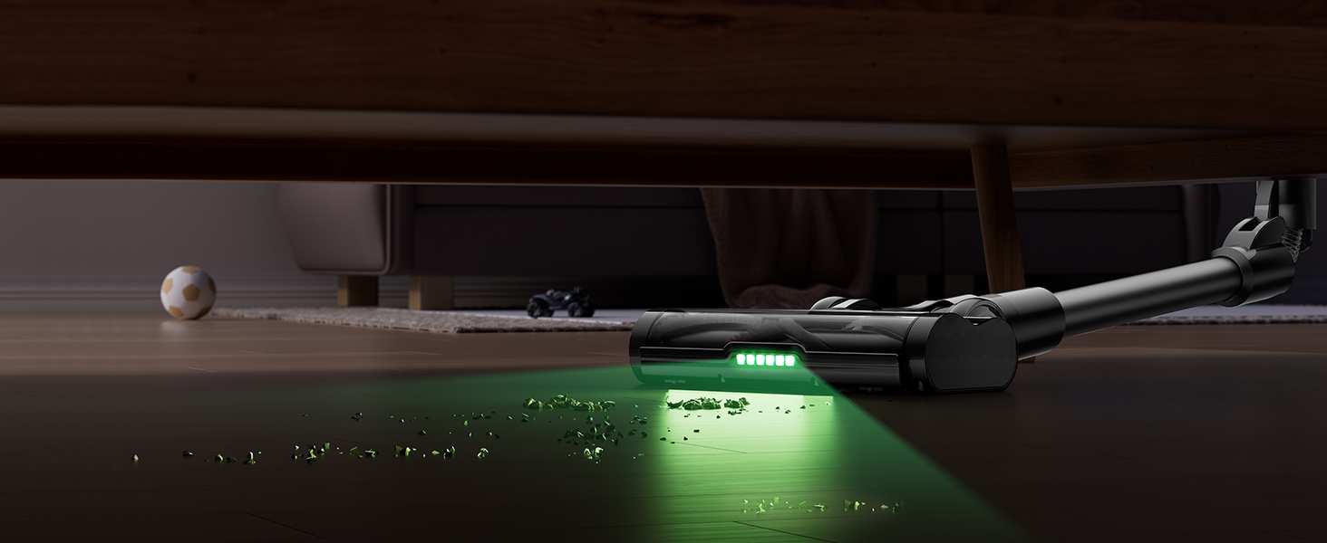 Бездротовий пилосос Proscenic P11 Ultra: потужний, легкий, з акумулятором 50 хвилин, сенсорний екран, антизаплутування, для дому, авто та видалення шерсті тварин (сірий)