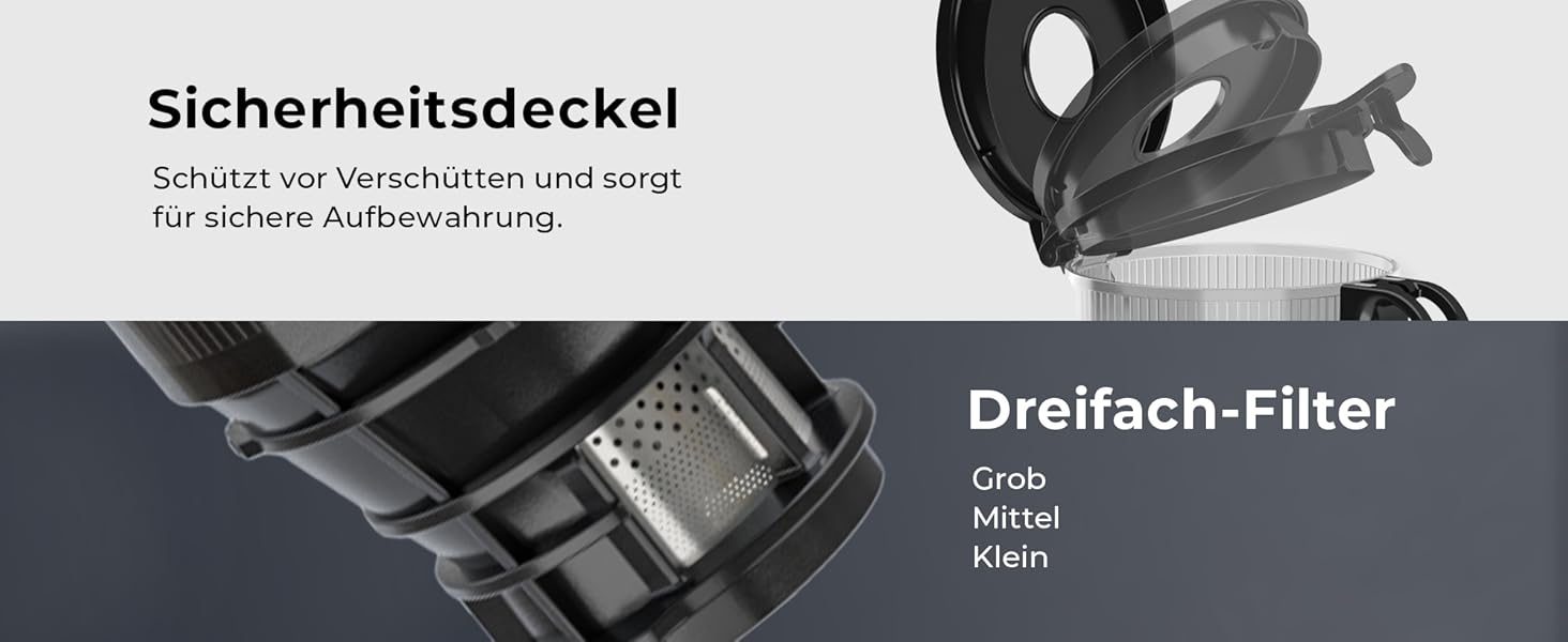 Шовковий відцентровий соковичавник Balter ES-01P: велика завантажувальна горловина 135 мм, 300 Вт, для овочів та фруктів, BPA Free, тихий