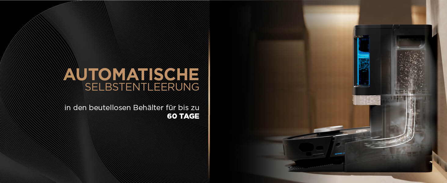 Робот-пилосос та миючий робот Shark PowerDetect RV2800ZEEU: 2-в-1, самостійне очищення, LiDAR-навігація, керування через додаток, чорний