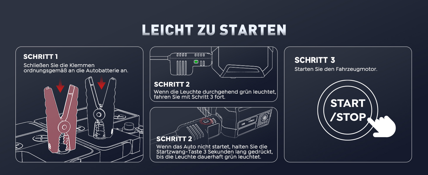 Powerbank для авто ANFLAG 7000A з компресором 160PSI, 26800mAh, для бензинових та дизельних двигунів (до 12.0L), LED-ліхтар
