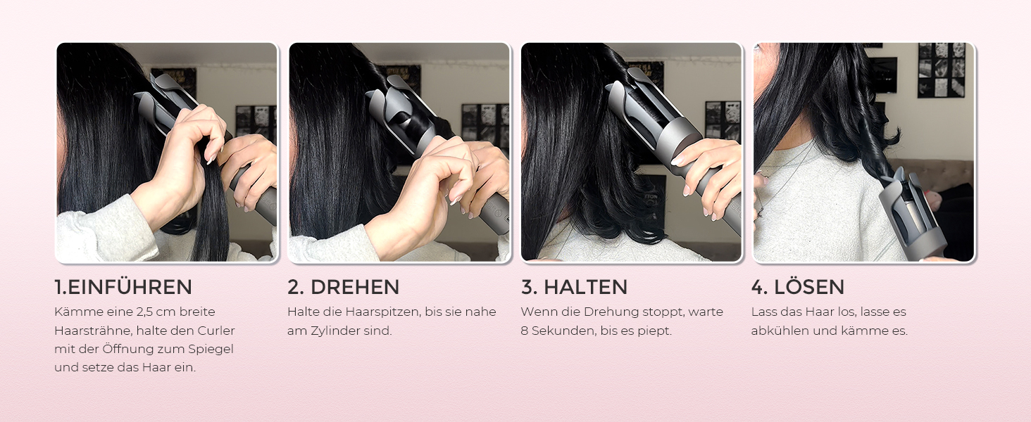 Автоматичний локон TYMO CURLPRO - локон для створення хвиль, діаметр 25 мм, 3 температурні режими, захист від перегріву