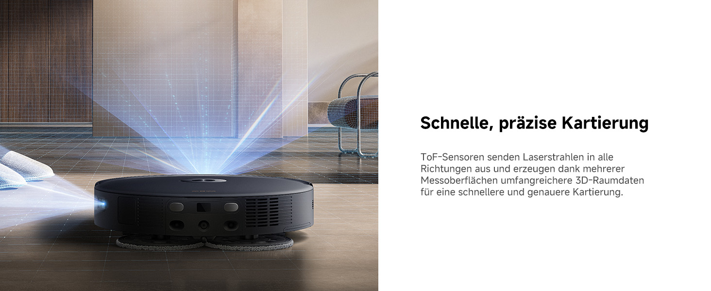 Робот-пилосос Mova P50s Ultra з мокрою прибиранням, 19000 Па, гаряча вода, самоочищення, LDS-навігація, RGB AI, LED-датчики, автоматичне порожнення та заправка