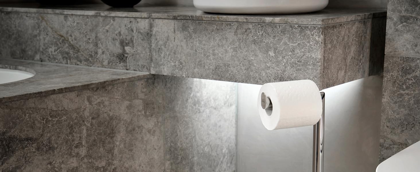 Тримач для туалетного паперу Joseph Joseph EasyStore Luxe з кришкою, нержавіюча сталь, на 3 рулони