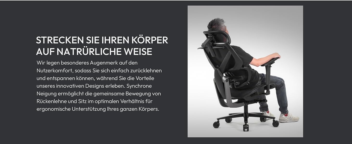 Ігровий крісло ThunderX3 Flex Pro Loft | Ергономічне крісло для офісу та геймінгу з тканини, регулювання 19D, 5D підлокітники, механіка SYNC6, дихаюче (Чорний)