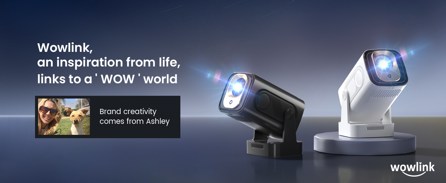 Портативний проєктор Beamer 4K з автофокусом та WiFi 6, Bluetooth 5.4 (2025 модель) – підтримка HDMI, USB, TV Stick, Laptop, чорний