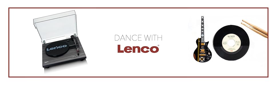Програвач вінілу Lenco LS-10BK з ремінним приводом, дерев'яним корпусом, вбудованими динаміками, виходом на навушники, підтримкою 33/45 об/хв, RCA-виходом (чорний, дерево)