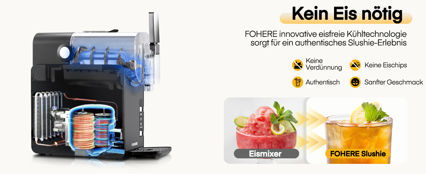 Машина для приготування сляш та коктейлів 2L, 5-в-1, Quickfreeze Technology, для дому