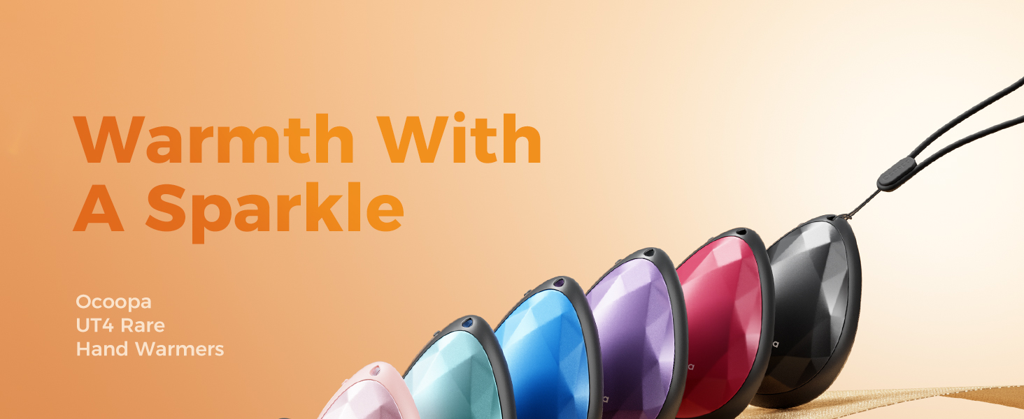 Електричні грілки для рук OCOOPA 2 шт. - стильні, рожеві, з магнітом, перезаряджаються, для жінок, Raynaud, піші прогулянки, кемпінг, подарунок