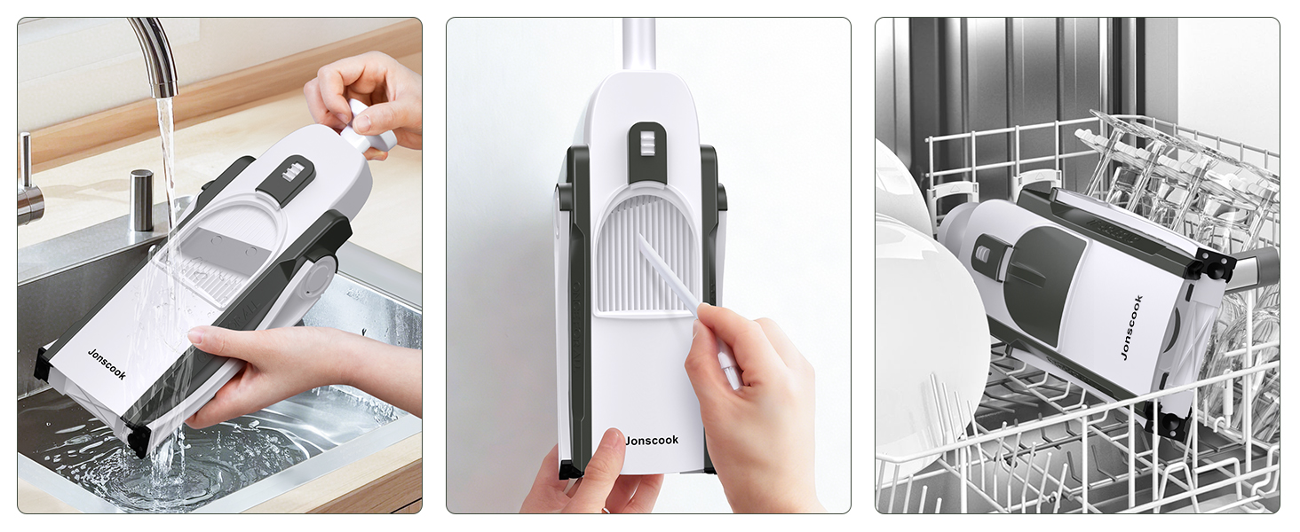 Набір для нарізання овочів 5-в-1: нарізувач, слайсер, набір для чищення, регулювання товщини 0,1-8 мм