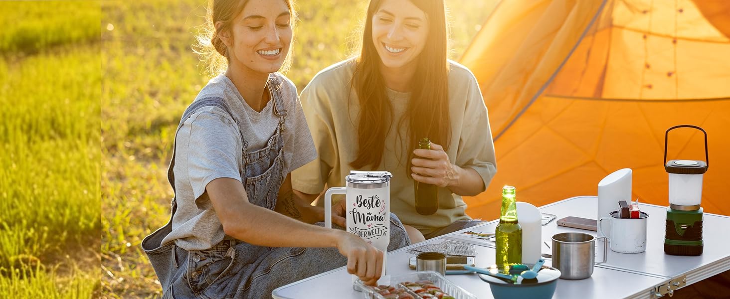 Термокружка 40oz з кришкою та трубочкою - подарунок мамі на день народження, на Різдво, від дочки/сина