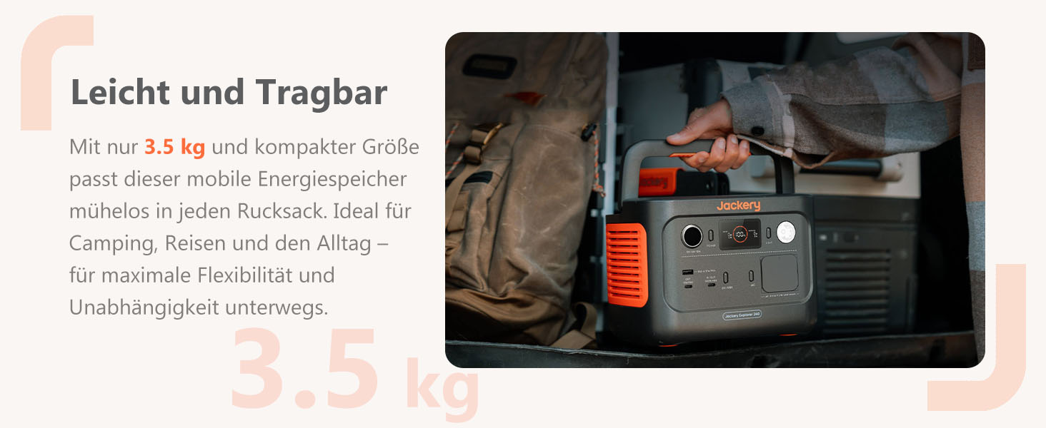 Портативна електростанція Jackery Explorer 240 v2: 256Wh LiFePO4, 300W AC/100W USB-C, для кемпінгу, подорожей та надзвичайних ситуацій