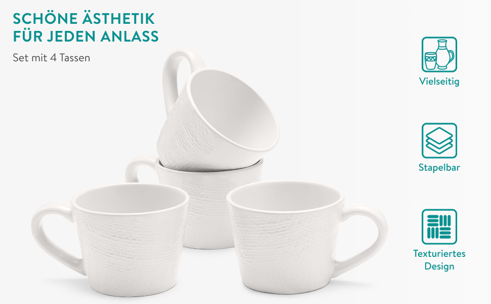 Набір посуду Navaris Stoneware 16 предметів, штабельований, можна використовувати в мікрохвильовій печі та посудомийній машині, антрацит