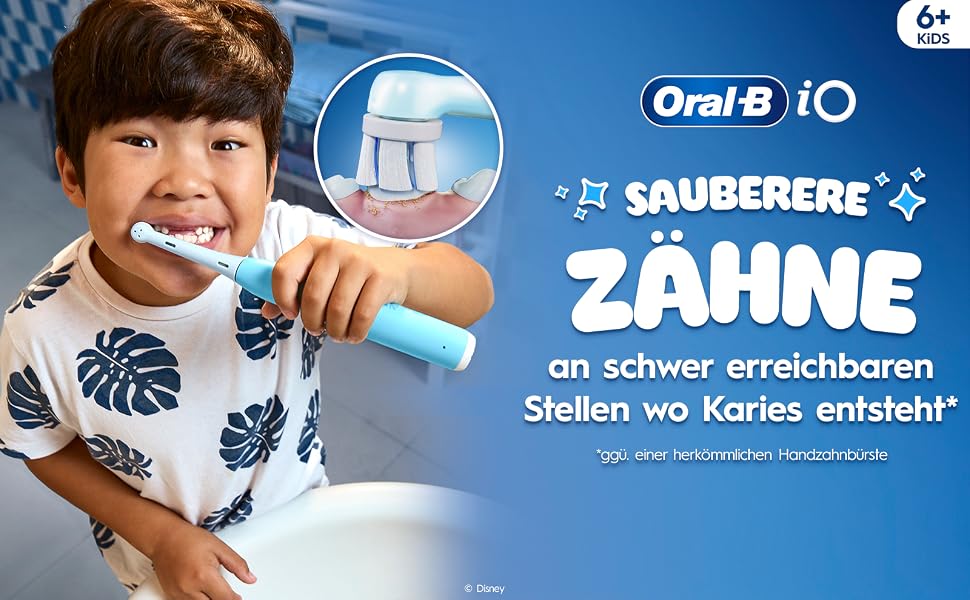Смінні насадки для електричної зубної щітки Oral-B iO Ultimative Reinigung для дітей (Stitch), білі, 4 шт.