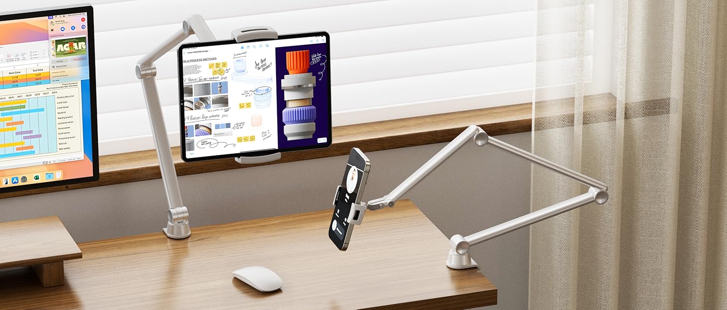 Стійка для ноутбука LULULOOK, регульована, 360° обертання, для MacBook, 10-17