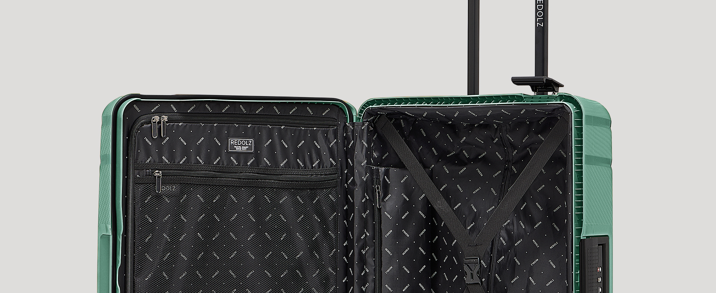 Набір валіз REDOLZ Hartschalen 3-х частинний (Dark Yellow) з TSA-замком | З міцного поліпропілену | 3-х точковий замок | 4 колеса