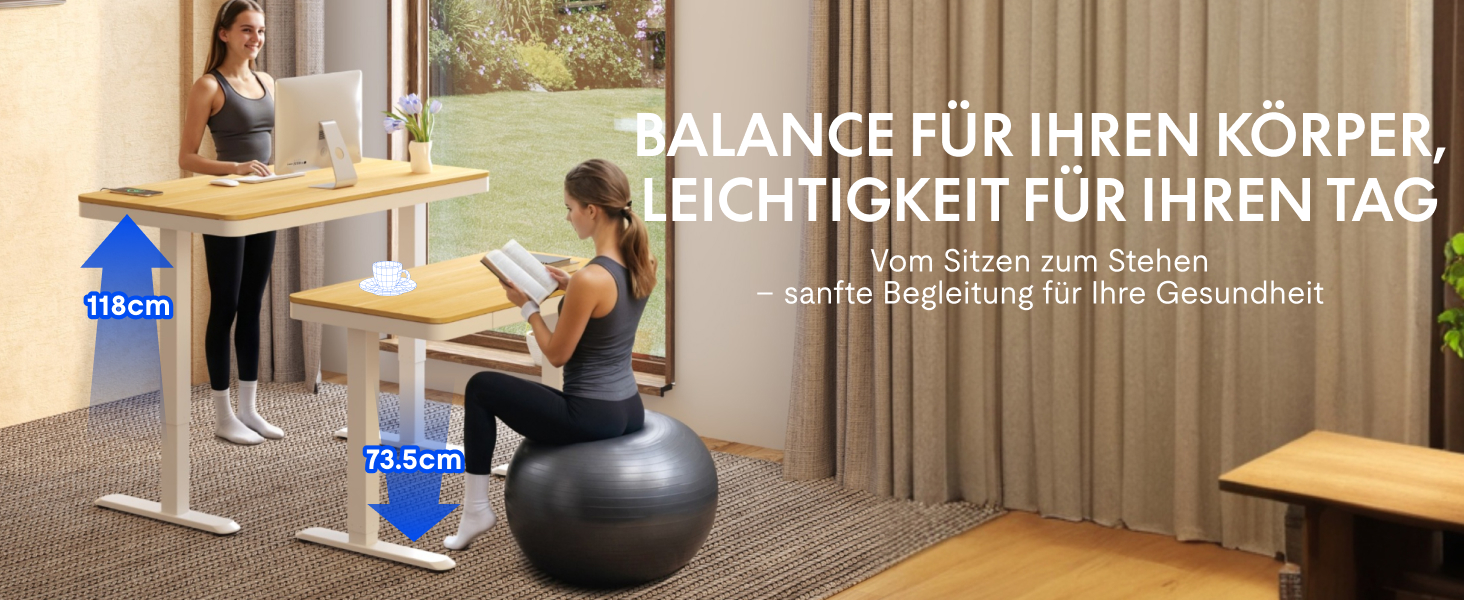 Електричний регульований стіл FLEXISPOT з USB та ящиком, зі скляною стільницею (140x70 см, білий)