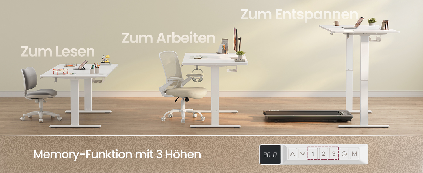 Стол для роботи VASAGLE з регулюванням висоти 160x80 см, USB-C, підставка для розеток, стоячий стіл, нагадування про перерви, 3 пам'яті, для офісу, матовий білий