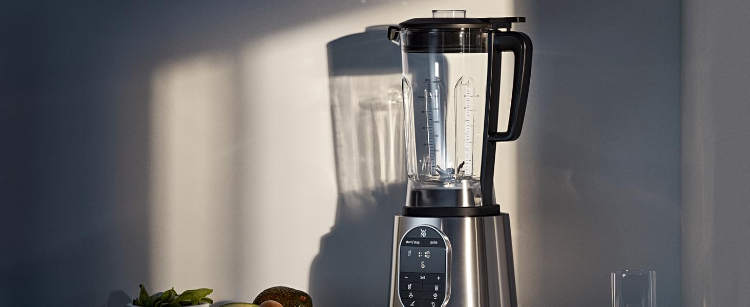 Високопродуктивний блендер WMF Kult Pro 1.600 Вт з 6 автопрограмами, 1.8л, подрібнення льоду та функцією інтервального режиму